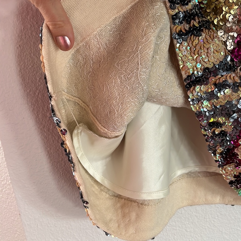 J. Crew Multicolor Sequin A-Line Party Skirt - Picture 5 of 6